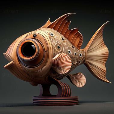 3D модель Бязь телескоп риба (STL)